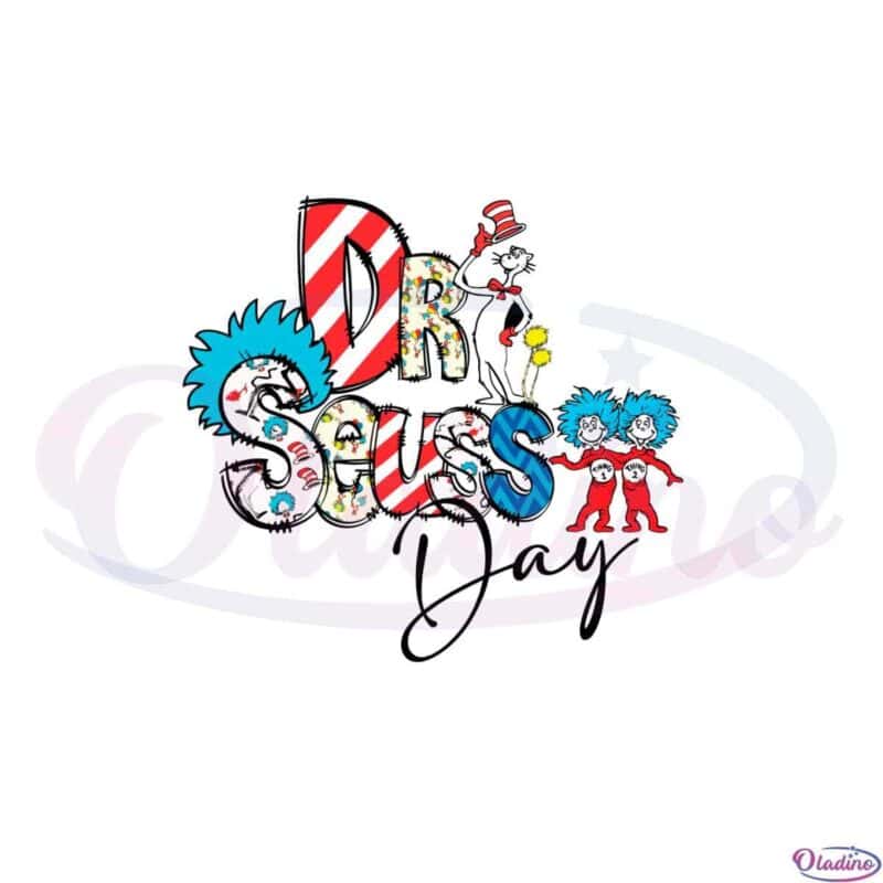 Read Across America Day Happy Dr Seuss Day SVG Cutting Files - Oladino
