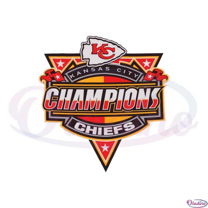 Kansas City Chiefs 2021 2022 Afc West Division Champions Svg