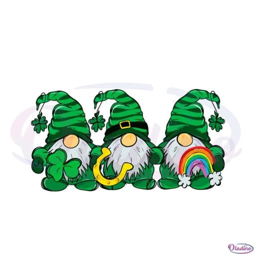 St Patrick's Day Gnomes Happy St Patrick's Day Svg Cutting Files