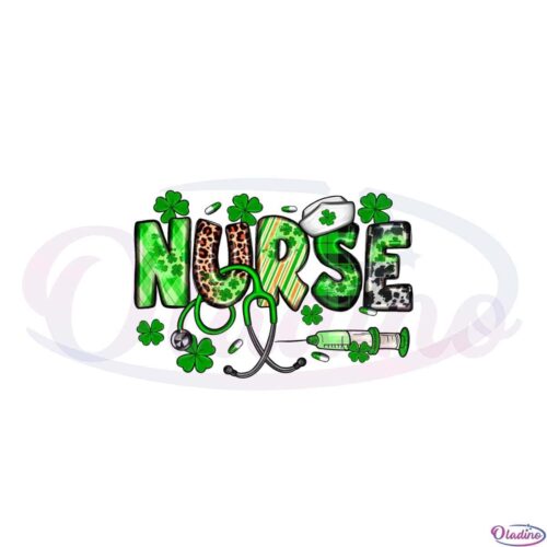 st-patrick-lucky-nurse-nurse-stethoscope-png-sublimation-designs