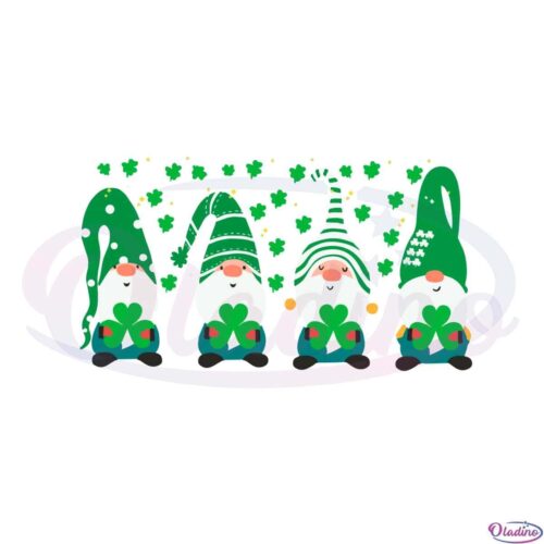 st-patricks-day-gnomes-four-leaf-clover-svg-cutting-files