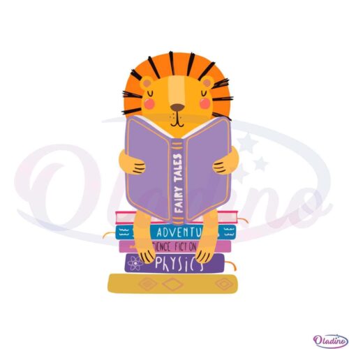 lion-kid-read-book-book-lover-svg-graphic-designs-files