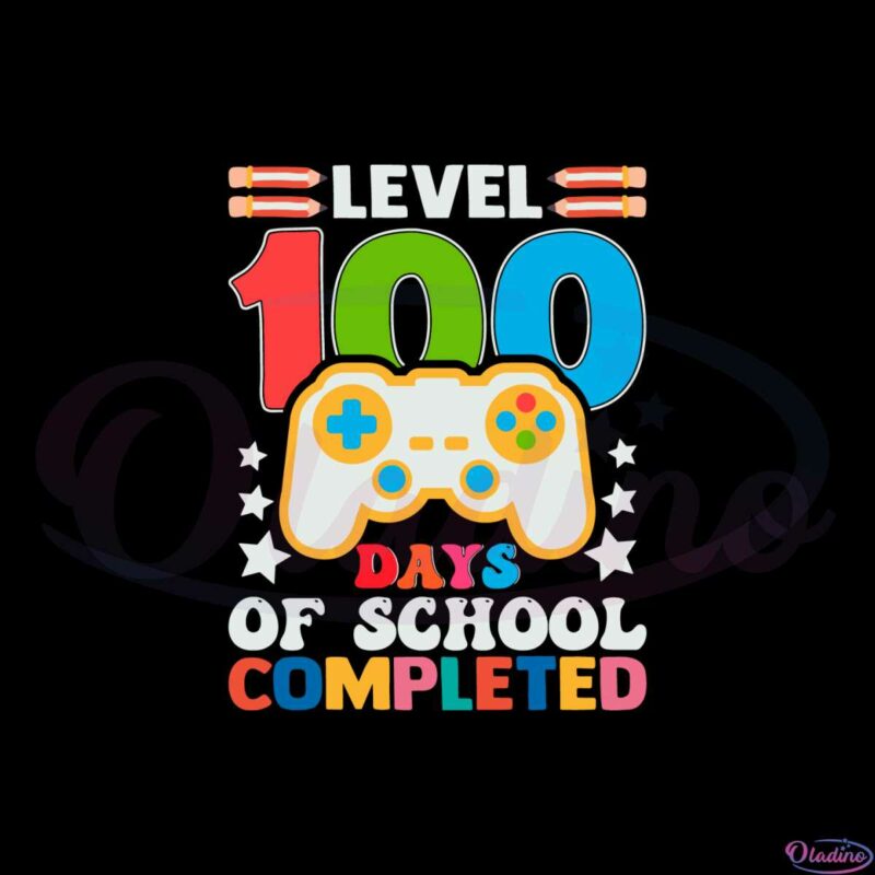 100-days-of-school-completed-gamer-svg-graphic-designs-files