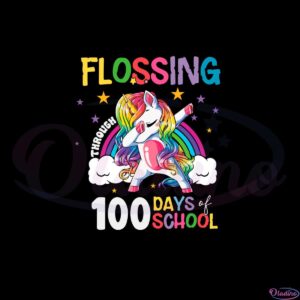 flossing-through-100-days-of-school-unicorn-100th-magical-days-svg