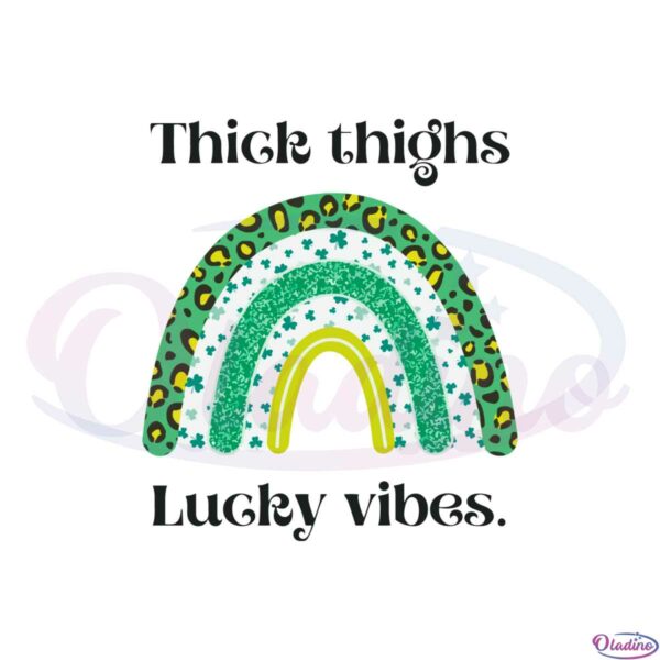 thick-thighs-lucky-vibes-leopard-shamrock-rainbow-svg