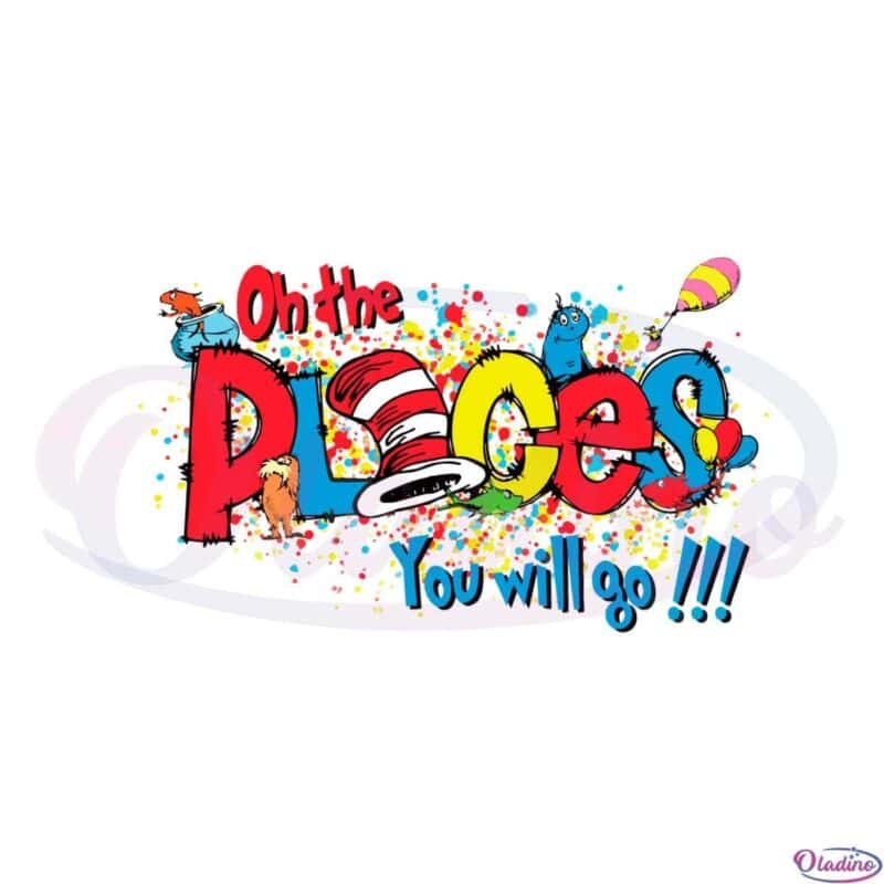 Oh The Places You'll Go Thing 1 Thing 2 PNG Sublimation Designs - Oladino