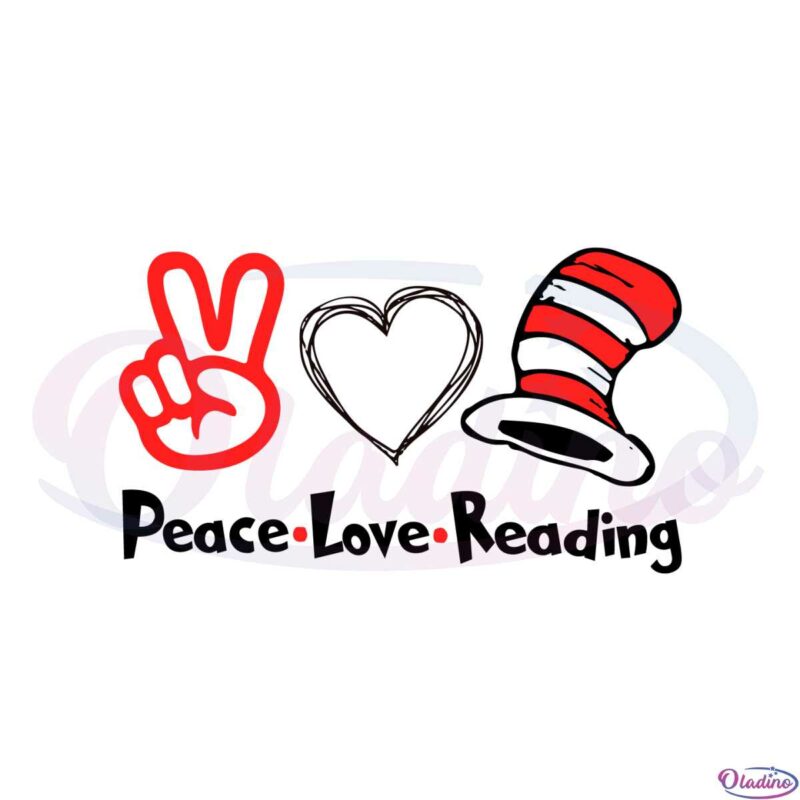peace-love-reading-dr-seus-read-across-america-cat-in-the-hat-svg