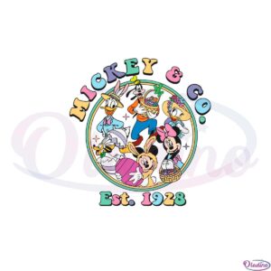 mickey-and-co-est-1928-easter-retro-mickey-and-friend-svg