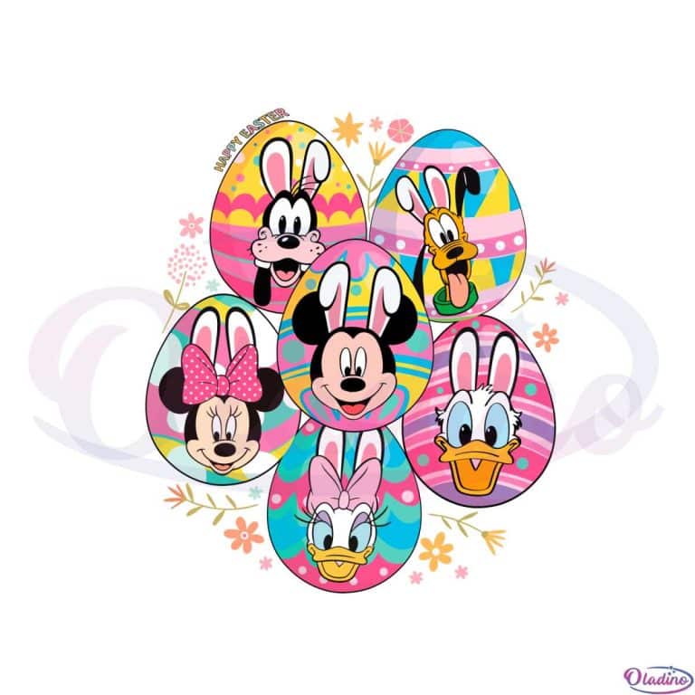 Happy Easter Day Mickey And Friend Disney Easter SVG Files