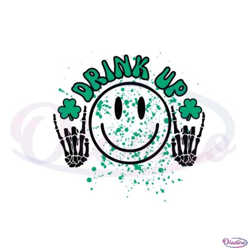 dink-up-st-patrick-day-shamrock-st-patricks-day-smiley-face-svg