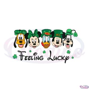 feeling-lucky-irish-mickey-and-friend-shamrock-svg-cutting-files