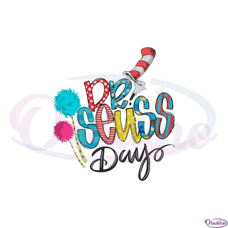 Dr Seuss Day Read Across America Svg Graphic Designs Files - Oladino