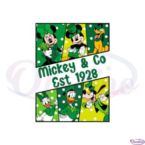 st-patricks-day-mouse-and-friends-mickey-and-co-est-1920-shamrock-svg