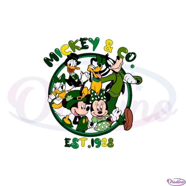 mickey-and-co-est-1928-funny-mickey-and-friend-shamrock-svg
