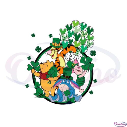 winne-the-pooh-happy-saint-patricks-day-shamrock-svg