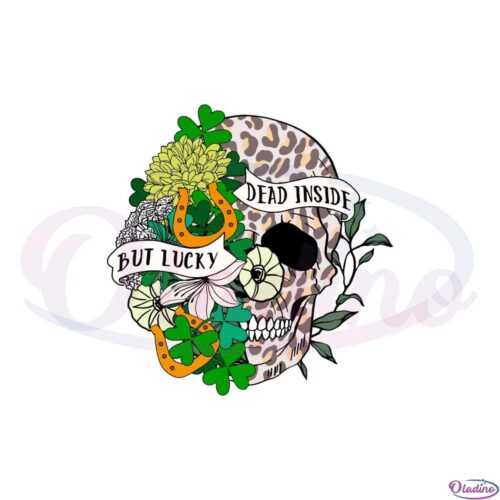 lucky-but-dead-inside-leopard-skull-svg-graphic-designs-files