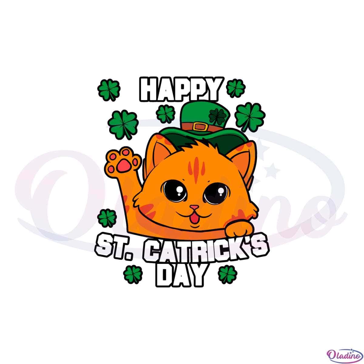 Happy St Cattrick's Day SVG Files For Cricut Sublimation Files