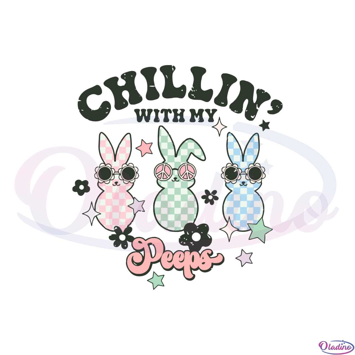 chilling-with-my-peeps-bunny-easter-day-svg-graphic-designs-files