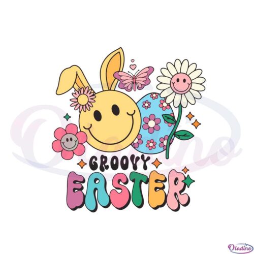 groovy-retro-cute-easter-bunny-svg-graphic-designs-files