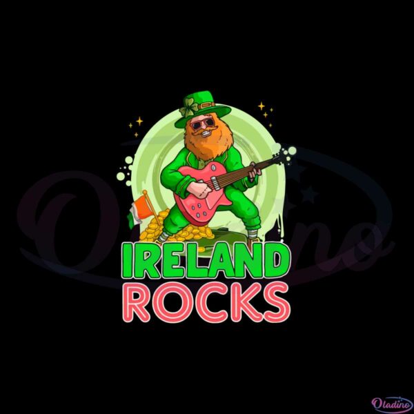 Happy St Patrick’s Day Ireland Rocks SVG Graphic Designs Files