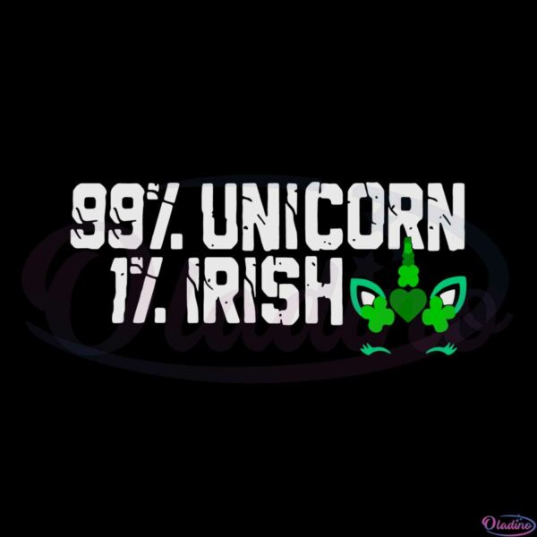 Unicorn Animal St Patrick’s Day Irish Shamrock SVG Files