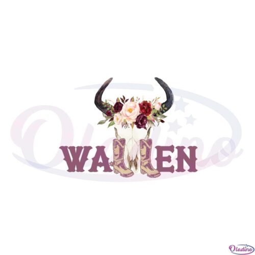 wallen-western-cowboy-flower-bull-skull-png-sublimation