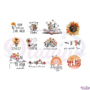 retro-wildflower-mental-health-bundle-png-sublimation