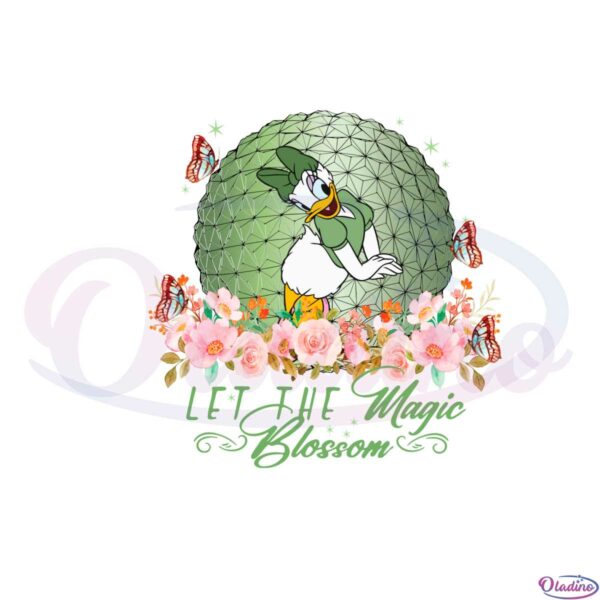 daisy-duck-epcot-international-flower-and-garden-festival-2023-svg