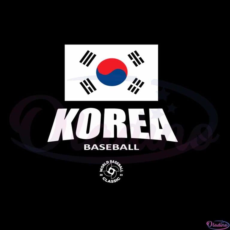 Korea Baseball LEGENDS 2023 World Baseball Classic Svg