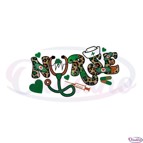 lucky-nurse-leopard-nurse-shamrock-svg-graphic-designs-files