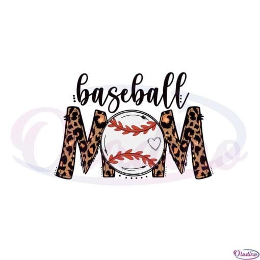 Baseball Mom Leopard Svg Files For Cricut Sublimation Files 