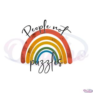 people-not-puzzles-rainbow-neurodiversity-autism-mom-svg