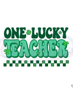 one-lucky-teacher-groovy-retro-teacher-st-patrick-day-svg