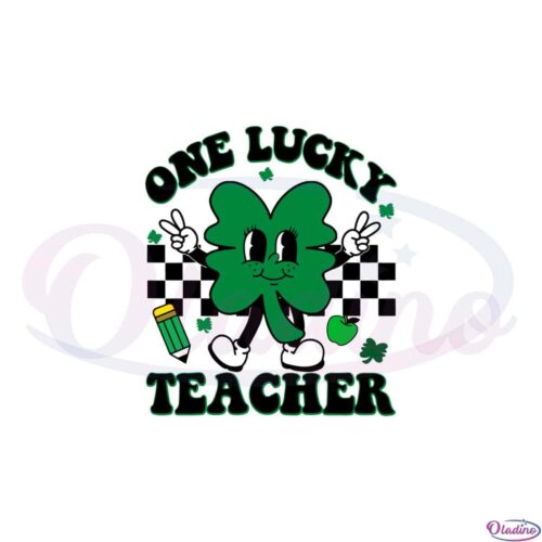 one-lucky-teacher-groovy-retro-teacher-st-patricks-day-svg