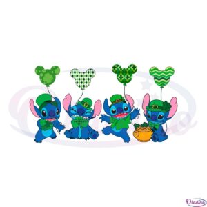 st-patricks-day-cute-stitch-ballon-svg-files-silhouette-diy-craft