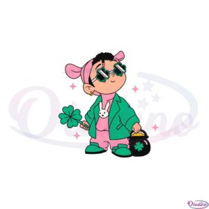 st-patricks-day-baby-benito-bad-bunny-st-patricks-day-svg