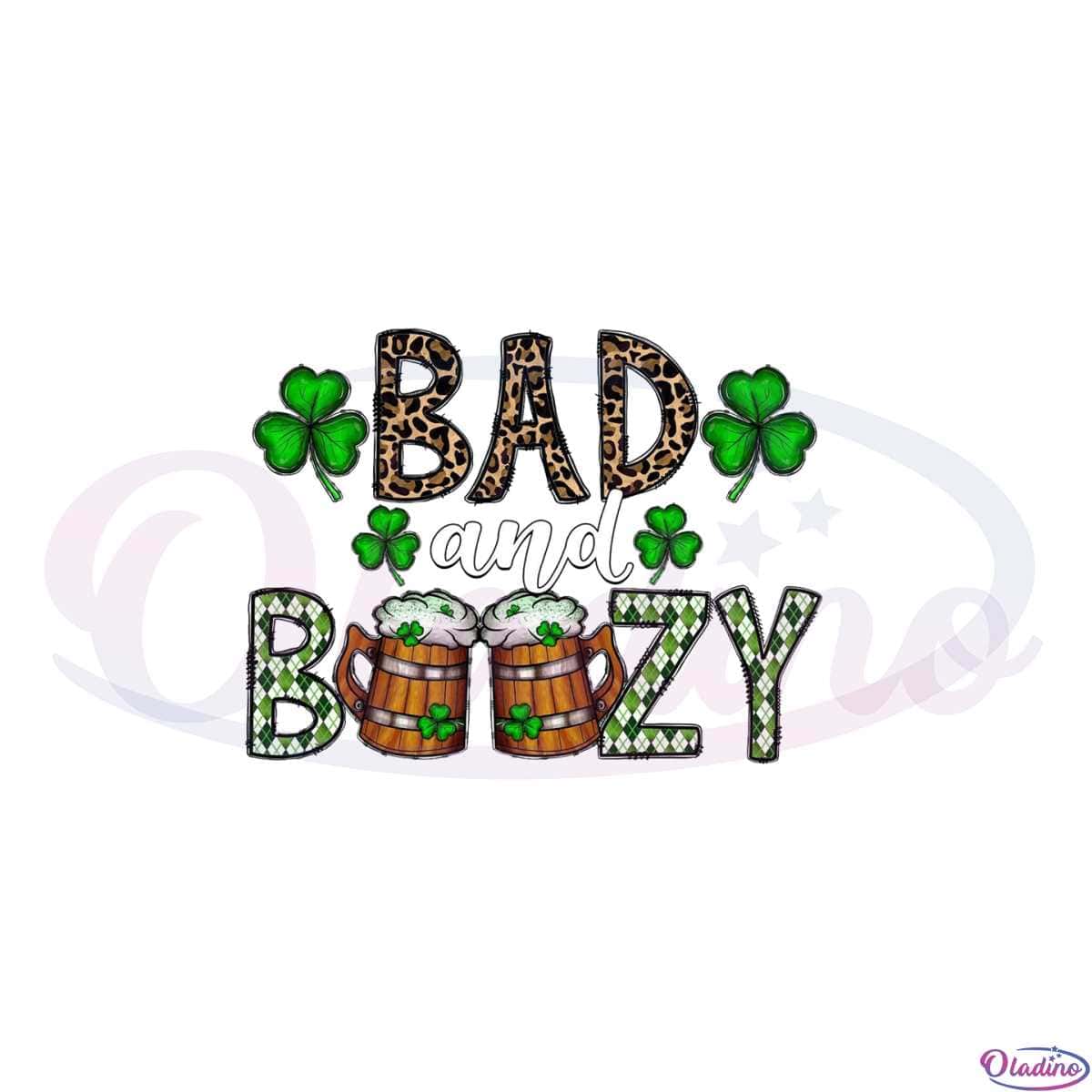 bad and boozy shamrock shirt