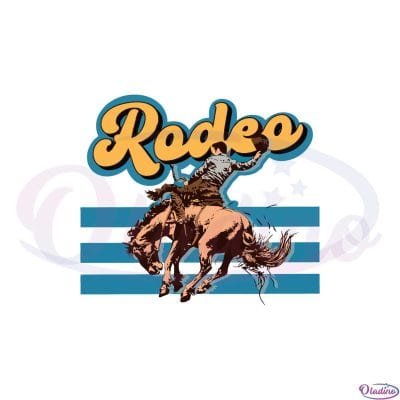 Comfort Color Retro Rodeo Western Cowboys SVG Cutting Files