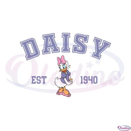 Vintage Disney Daisy Duck Est 1940 SVG Graphic Designs Files