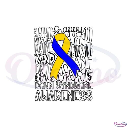 down-syndrome-ribbon-down-right-perfect-quote-svg