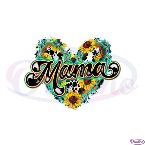 easter-spring-mama-dairy-cow-and-sunflower-pattern-png