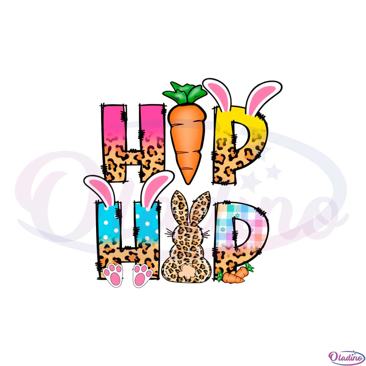 hip-hop-easter-day-leopard-easter-bunny-png-sublimation