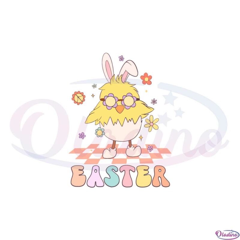 groovy-easter-cute-chick-svg-files-for-cricut-sublimation-files