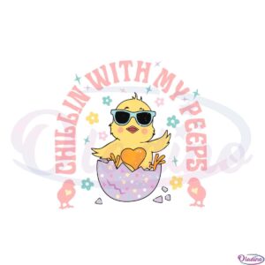 chillin-with-my-peeps-retro-easter-chicken-svg-cutting-files