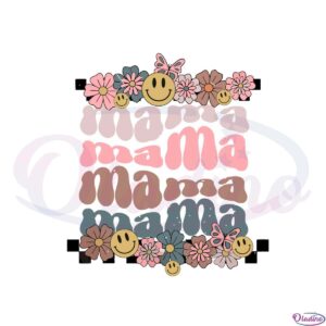 floral-retro-mama-smiley-face-svg-graphic-designs-files