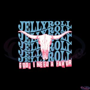 jelly-roll-god-i-need-a-favor-western-bull-skull-svg-cutting-files