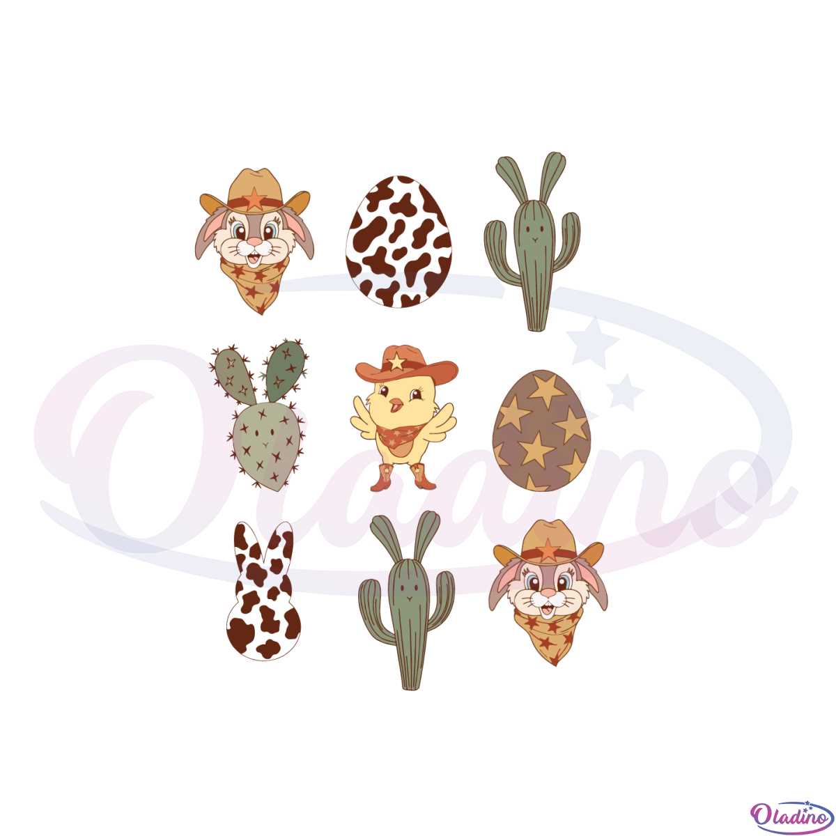 western-easter-bunny-chick-funny-easter-peeps-svg-cutting-files