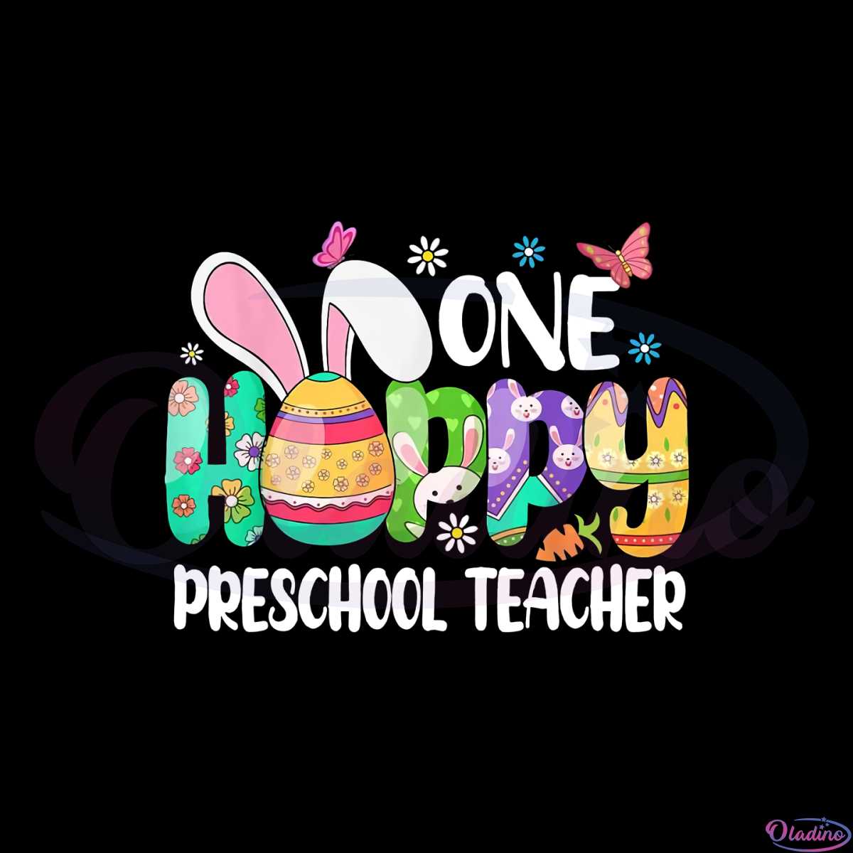 one-hobby-preschool-teacher-bunny-funny-easter-teacher-png
