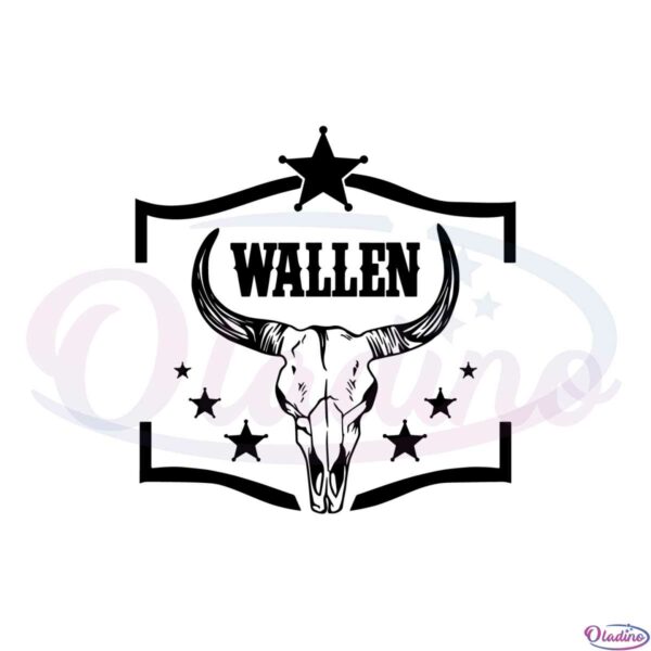 wallen-western-cowboy-bullhead-best-design-svg-digital-files