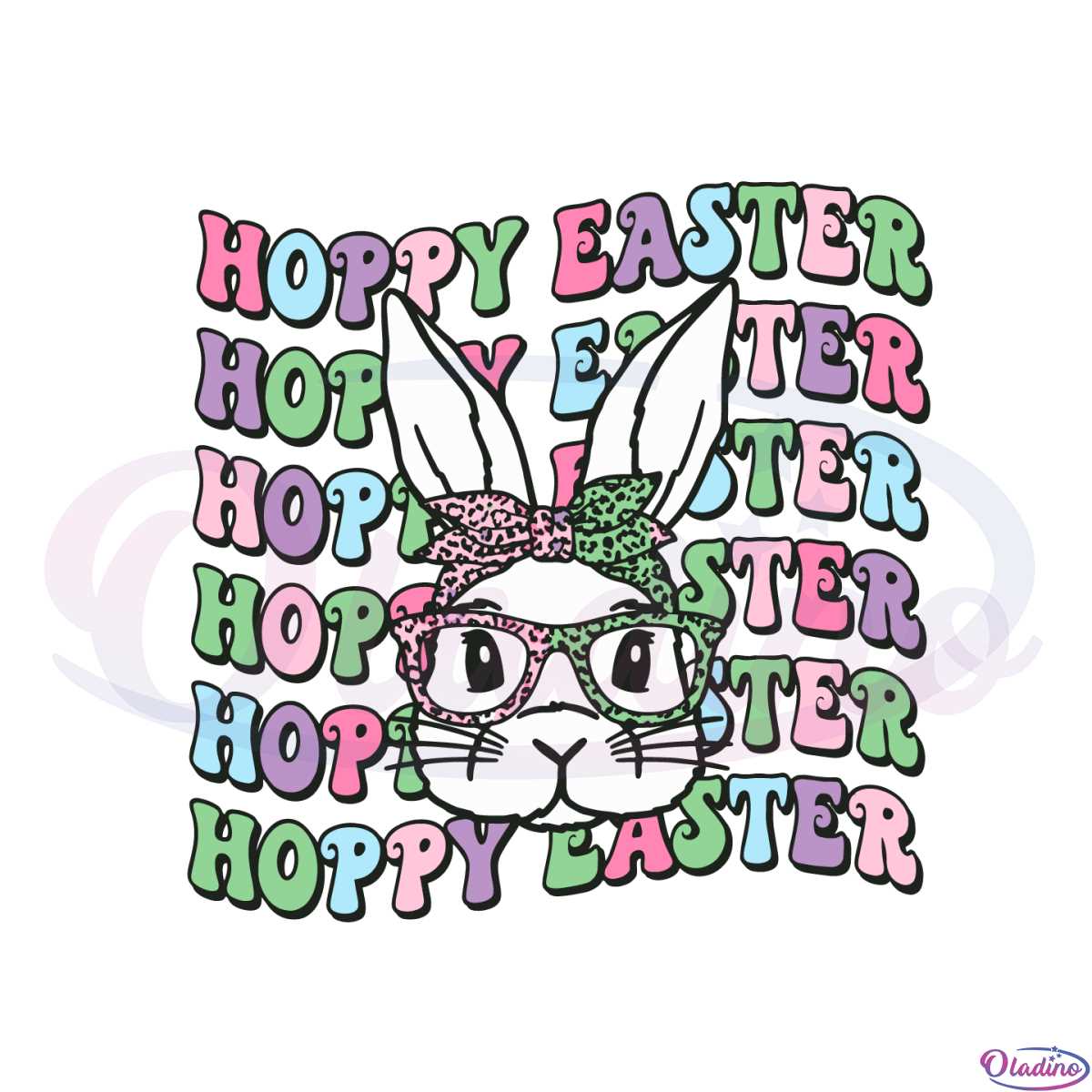 hoppy-easter-retro-bunny-leopard-bow-best-design-svg-digital-files